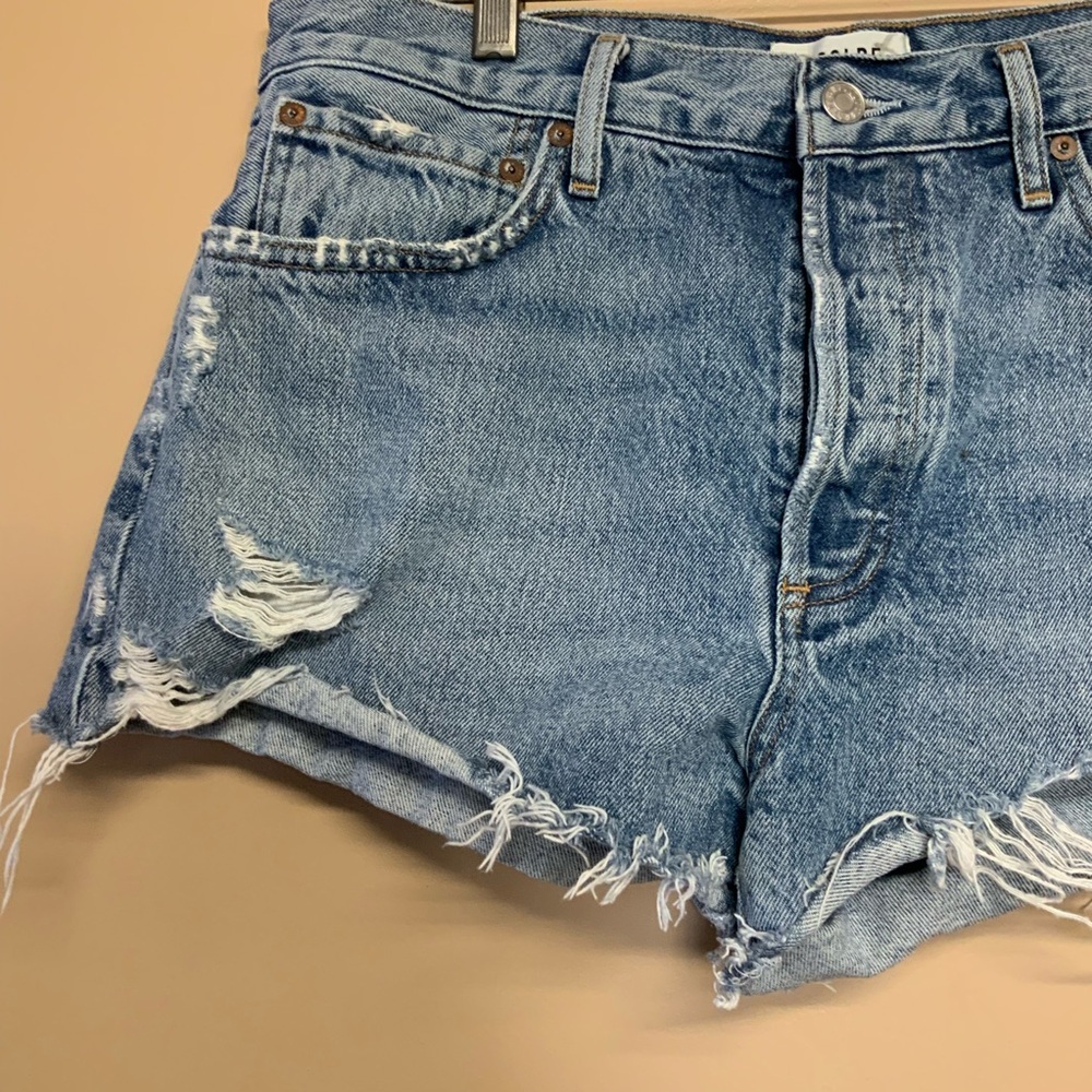 AGOLDE Parker Cut Off Jean Shorts - Picture 5 of 9